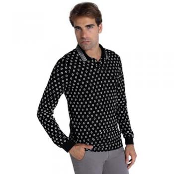 Polo Casual à Imprimé Miniature