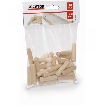 Pack 30 tourillons en bois (Ø 10 mm × 40 mm)