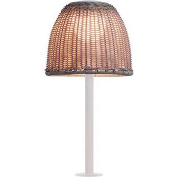 Atticus Lampada LED da tavolo Bover, bianco naturale/beige, altezza 50 cm