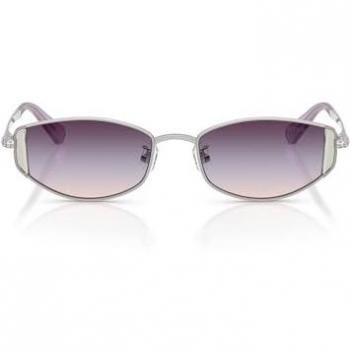 SWAROVSKI Donna Occhiali Sole Metallo Argento Viola Rotondo Mod. SK7035D
