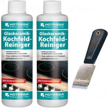 HOTREGA Glaskeramik Pflege und Reinigung 2x250ml