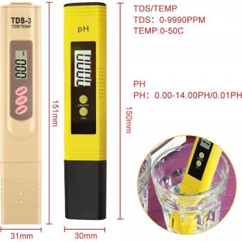 LCD pH Tester and TDS Meter for Swimming Pool Water