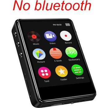 X62 MP3 Player Bluetooth 5.0 with 2.4 inch Metal Touch Screen 16GB Built-in Speaker E-book FM Radio Voice Recording Video Playback