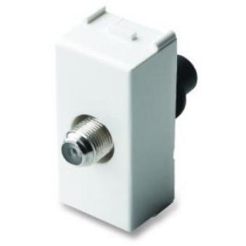 Connecteur TV et Satellite Femelle Blanc 21266