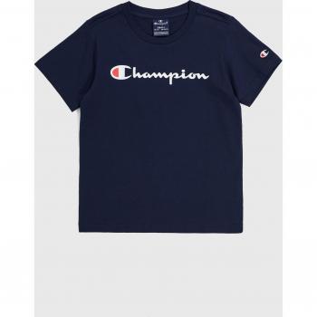 Camiseta infantil de Manga Corta Champion Azul