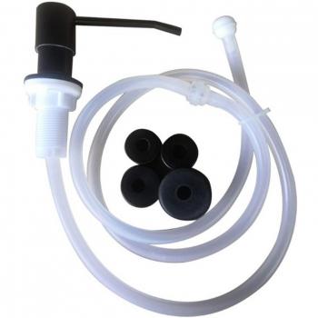 Distributeur de détergent liquide en inox avec tube d'extension pour évier