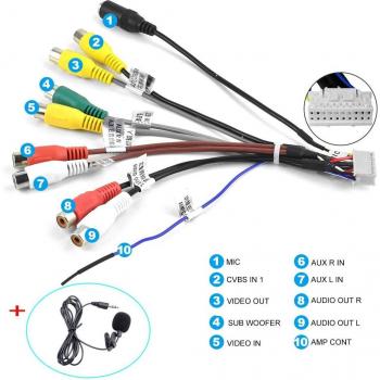 Podofo Android 2 Lärm Kabel für Toyota Fahrzeuge