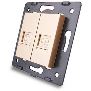 Módulo RJ11/RJ45 Golden para Redes – LivoLo