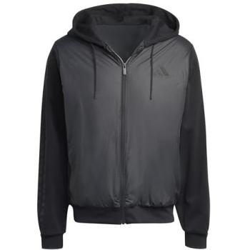 Ess ClimaWarm 3‑Stripes Hooded Down