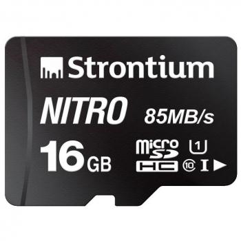 Strontium Nitro 16 GB Micro SD Single Pack – 85 MB/s, Klasse U1