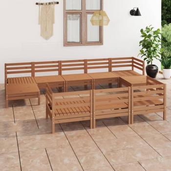 VidaXL Garten-Lounge-Set Honigbraun aus Massivholz Kiefer