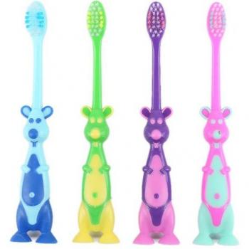 Soft Hair Children's Toothbrush with Cartoon Design