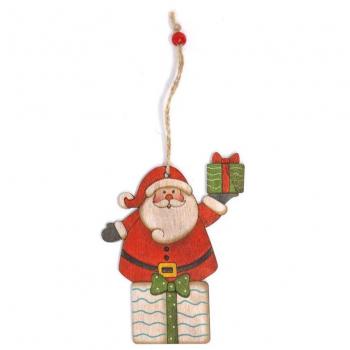 Babbo Natale in Legno da Appendere