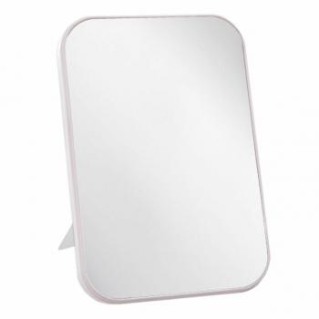 Miroir de beauté sur pied blanc