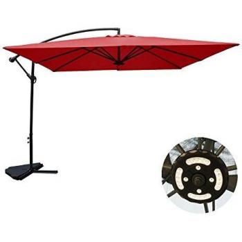 Concept-usine Ombrellone Decentrato con Led Terracotta 3 x 3 m Solenzara