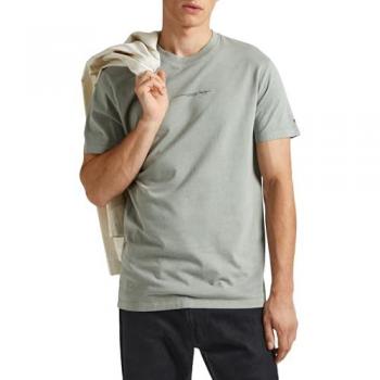Camiseta Pepe Jeans Dave Manga Corta Azul Grisáceo Talla L