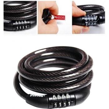 Motorcycle and Bike Coded Lock with 4-Digit Combination