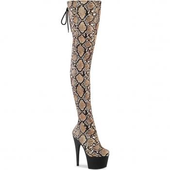 Pleaser ADORE-3008SP-BT Damenstiefel Beige Größe 39
