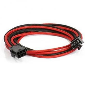 Phanteks Black/Red 6 to 6 Pin VGA Premium Sleeved Extension Cable, 19.68 Length (PH-CB6V_BR)