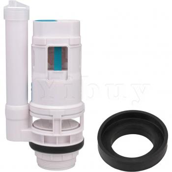 Inlet & Outlet Dual Flush Valve for Cisterns, 7.28-inch Version