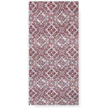 Tappeto da Cucina Passatoia Rosso Maiolica Antiscivolo Produzione Italiana 50x300 cm