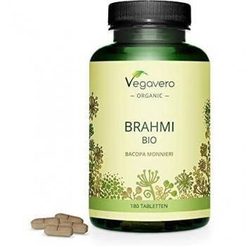 Vegavero Brahmi BIO‑Tabletten – Bio‑Stressfrei 180 Stück