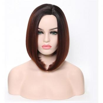 Lanyi Daily Wear Black Synthetic Bob Wig