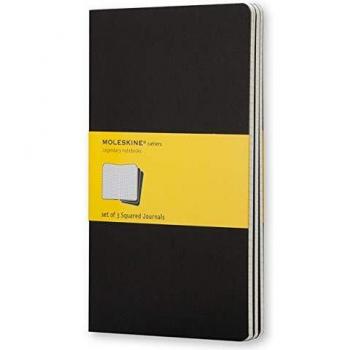 Cuaderno Moleskine De Viaje Cahier L Cuadrícula Negro
