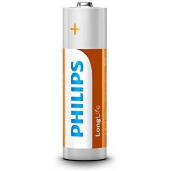Batteries AA Philips LongLife – Technologie Chlorure de Zinc, 12 pièces