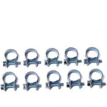 Colliers de serrage inoxydable 10 pièces 7-18MM pour ligne de carburant