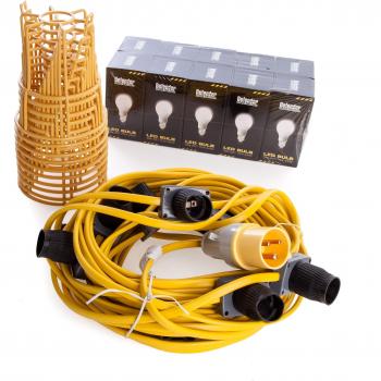 Defender Power And Light Defender 110V ES LED 22M GLS Festoon Kit (Guards Bulbs)