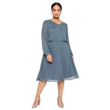 Sheego Abendkleid Große Größen, stahlblau, mit Unterkleid