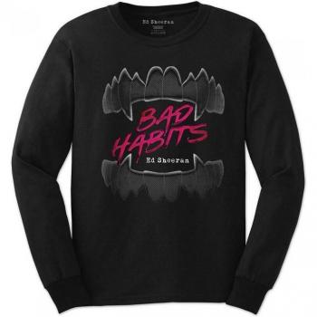 Ed Sheeran Unisex-Erwachsene Bad Habits T-Shirt L schwarz