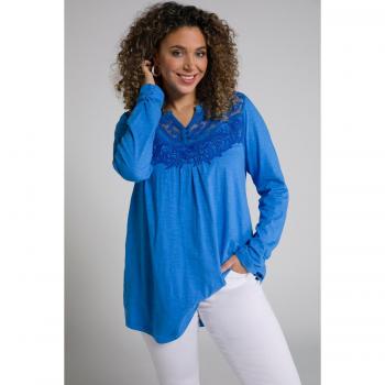 Maglia Tunica Pizzo Blu Donna 48/50 – Ulla Popken