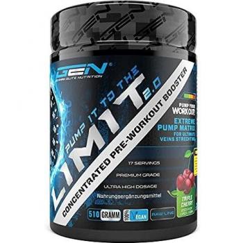 Pump it to the Limit 2.0 – 510 g Triple Cherry Pre‑Workout (koffeinfrei)
