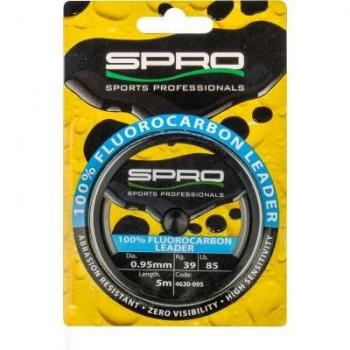 SPRO Fibre Fluorocarbone 0,75 mm – 5 m – 25 kg de résistance – transparence