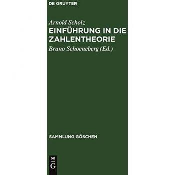 Arnold Scholz Sg5131 Scholz/schoeneberg: Einf I Zahlenth 5a