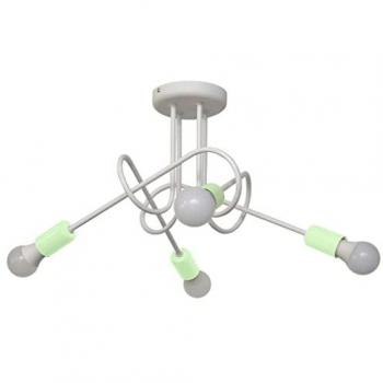 Oxford Multi Arm Semi Flush Ceiling Light White, 44cm Minth Netlighting