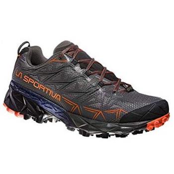 Scarpe trail running uomini La Sportiva Akyra GTX, Carbon Apple Green 000, 42 EU, Unisex Adulti