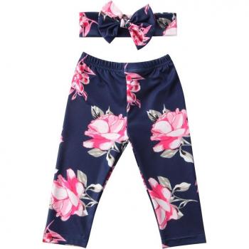 Baby Girls Flower Print Leggings