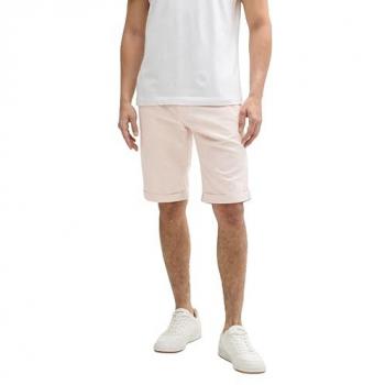 Tom Tailor Herren Kurzhose – Leinenmix, braun, meliert – S
