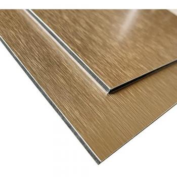 Aluminium Composite Or Réversible – Surface Brossée 400 × 900 mm