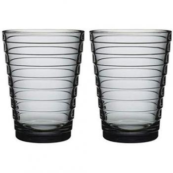 Iittala Aino Aalto 33 cl Graues Glas‑Set – 2 Stück