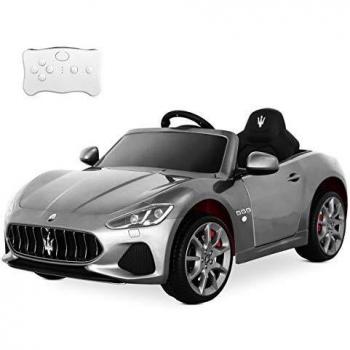 Playkin Maserati 12V Veicolo Elettrico a Telecomando Bianco
