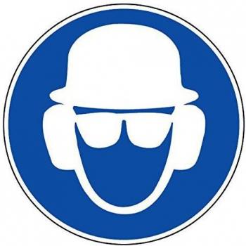 Disque de sécurité Ø 30 cm avec protection auditive et visuelle