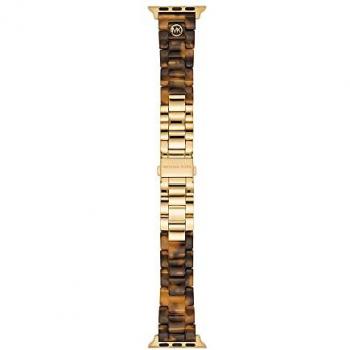 Bande Montre Dorée Acétate MKS8040