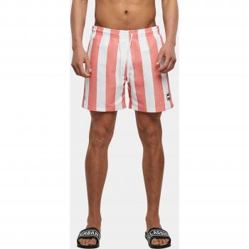 Pantaloncini Estivi Urban Classics 5XL Rosa Pallido A Righe