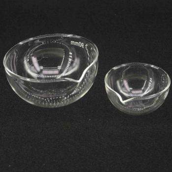 150mm Lab Glass Evaporating Dish Round Bottom with Spout