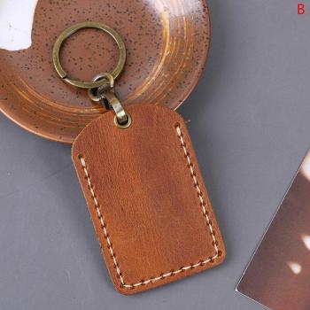 Funda de cuero para llavero de tarjetas de comunidad