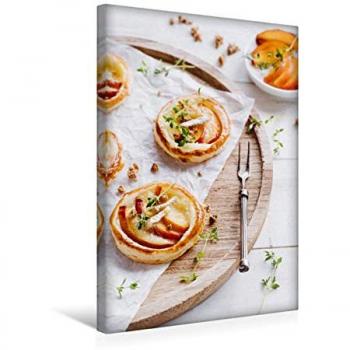 Nektarinen‑Brie‑Tart Kunstleinen 30 × 45 cm von Heike Sieg